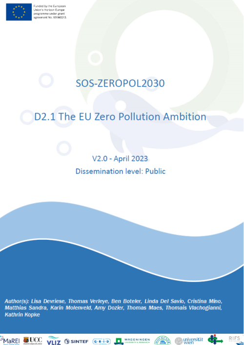 SOS-Zeropol2030: Deliverable D2.1 ‘The EU Zero Pollution Ambition'